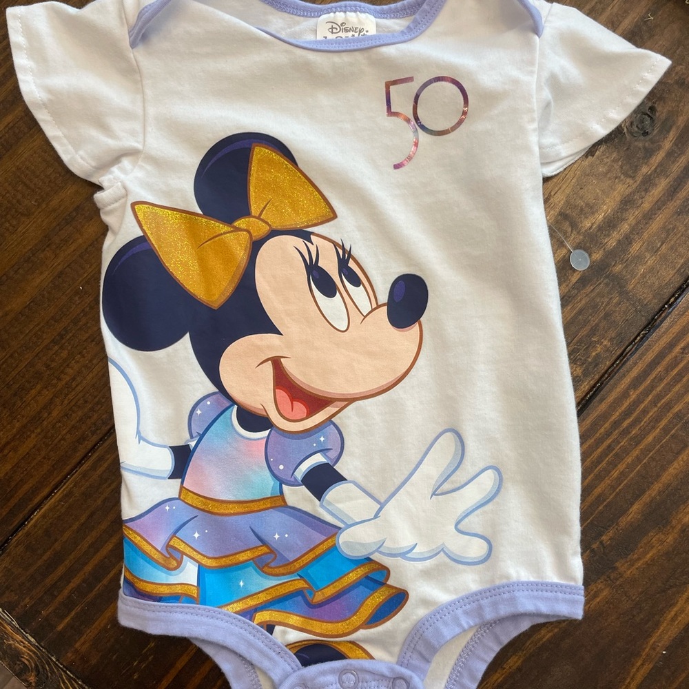 Minnie Disney 50th anniversary onesie